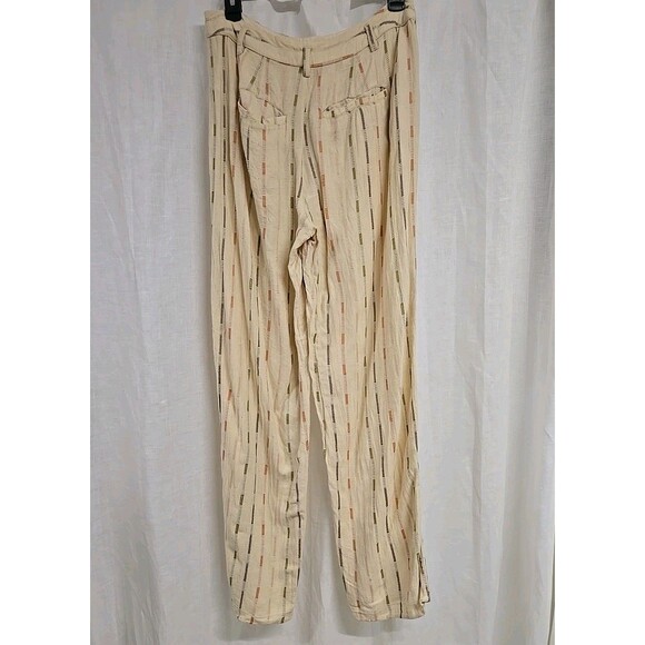 Free People Soft Spirit Trousers Pants Pockets Sand Combo Cream Women’s Size 4 - Picture 4 of 11